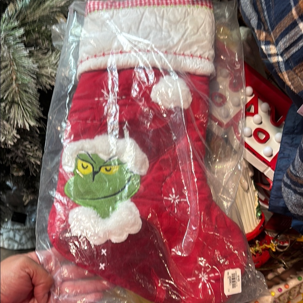 Dr. Seuss Grinch Red Christmas Stocking